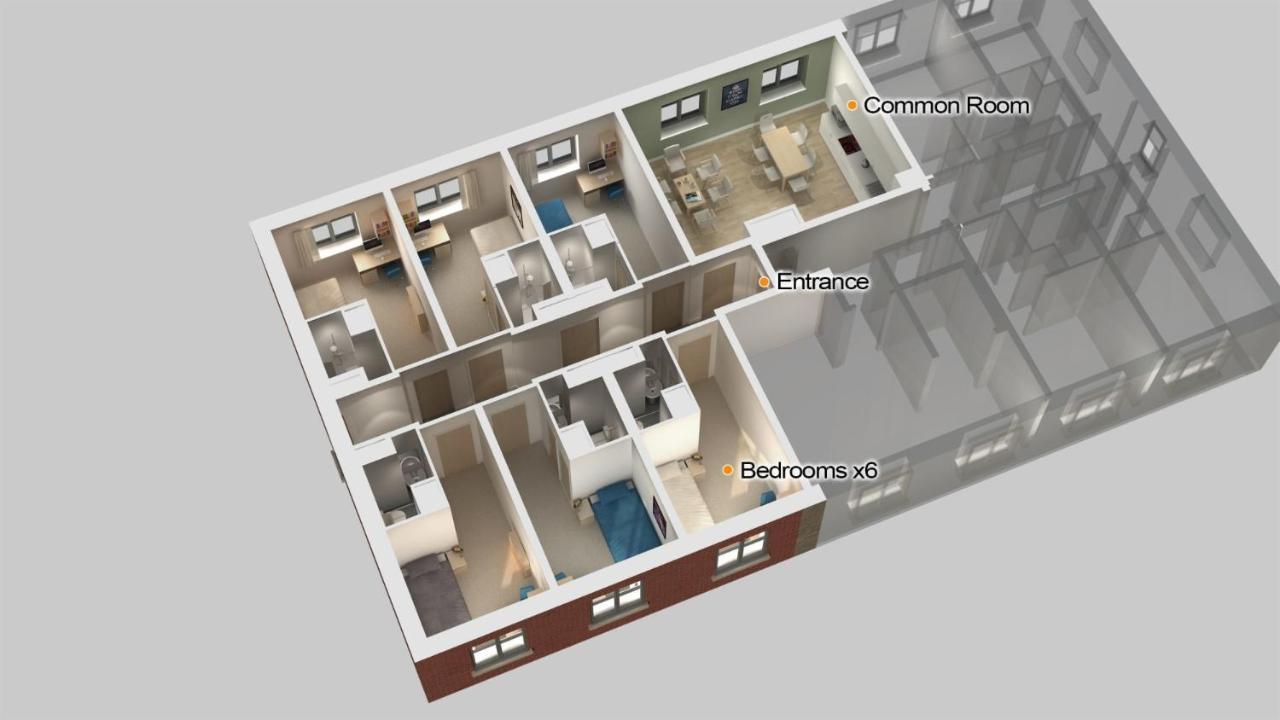 Apartment Cosy Ensuite Bedrooms With Private Bathroom At Bay Campus Located In